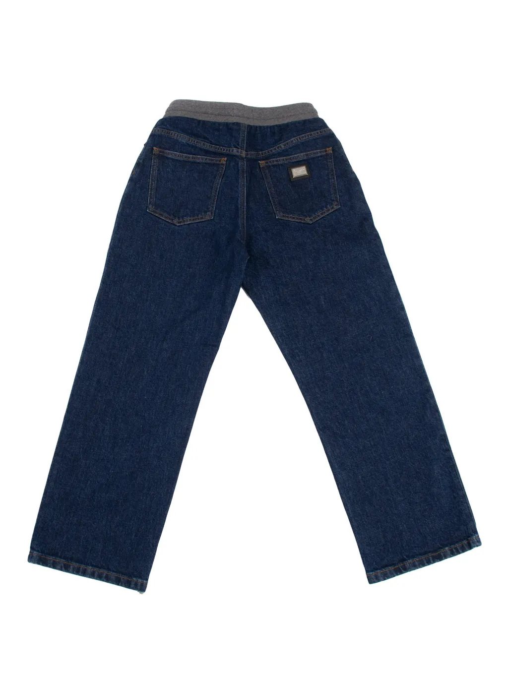 Drawstring-Waistband Jeans