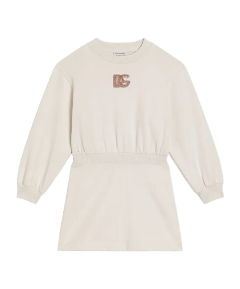 Logo-Embellished Cotton Dress