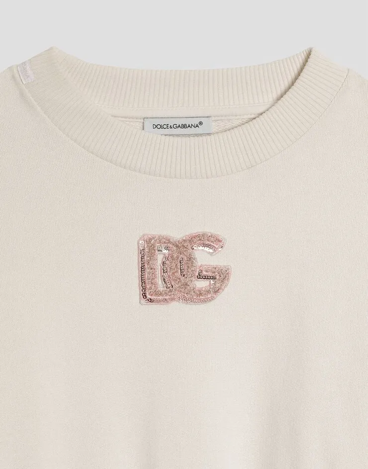 Logo-Embellished Cotton Dress