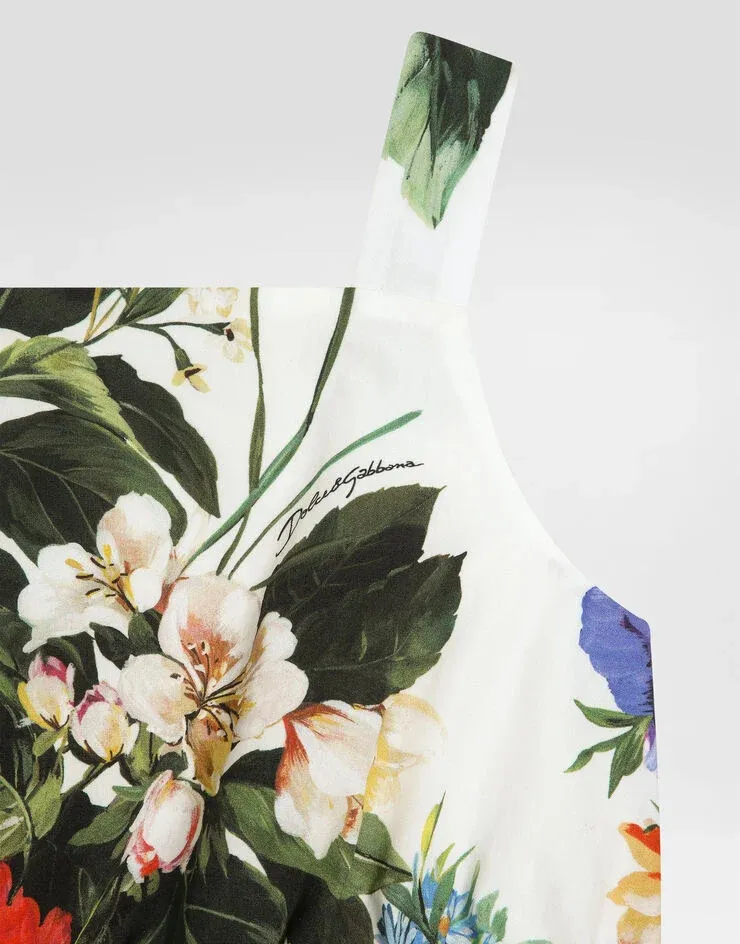Floral-Print Cotton Top