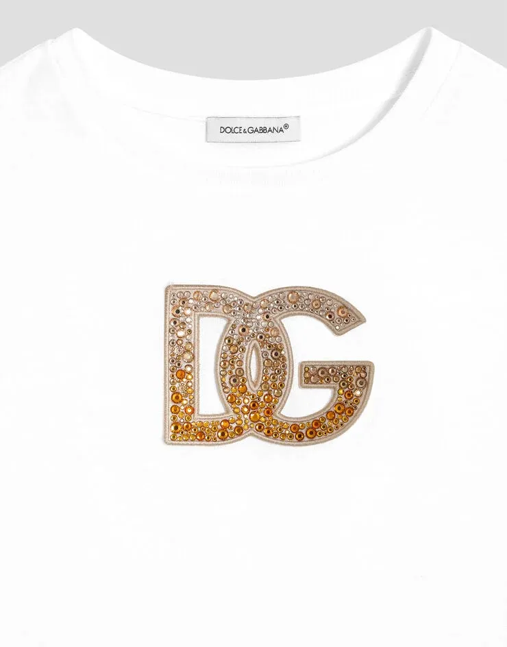 Cotton T-Shirt Dg Logo