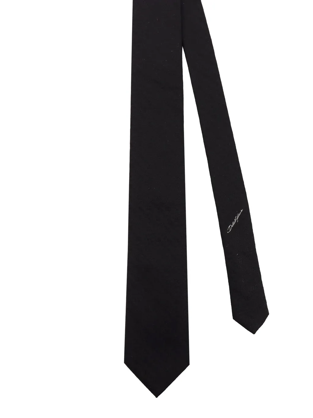 Allover Monogram Pointed Tip Tie