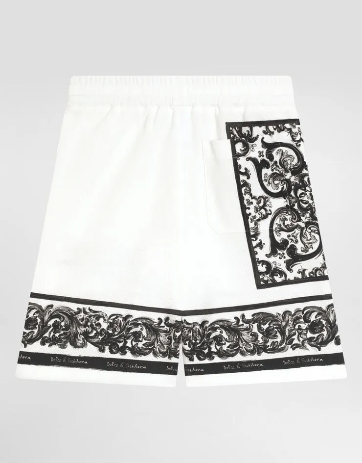 Majolica-Print Shorts