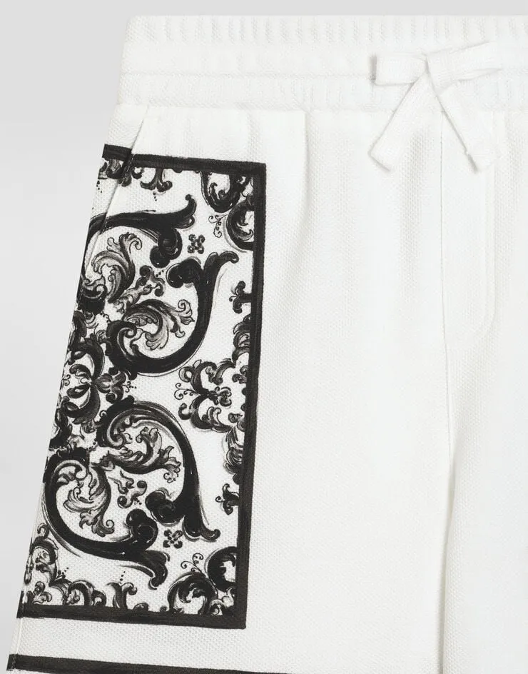 Majolica-Print Shorts