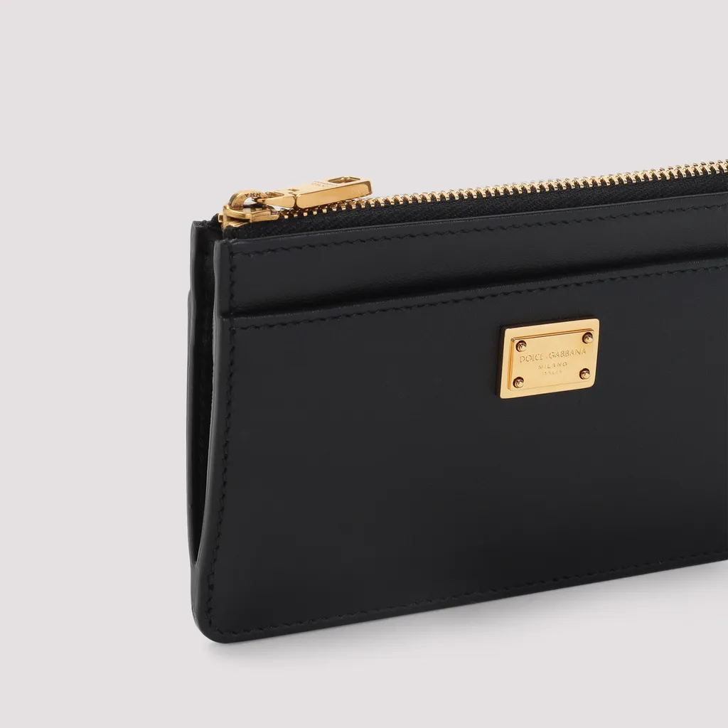 Logo Plate Zipped Cardholder