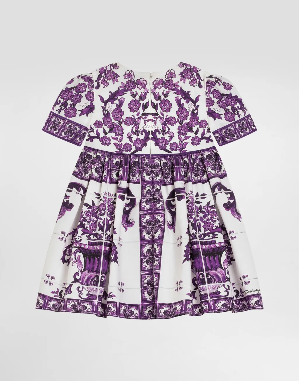 Majolica-Print Dress