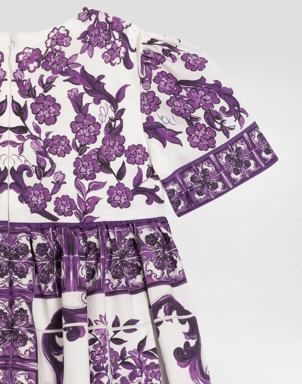 Majolica-Print Dress