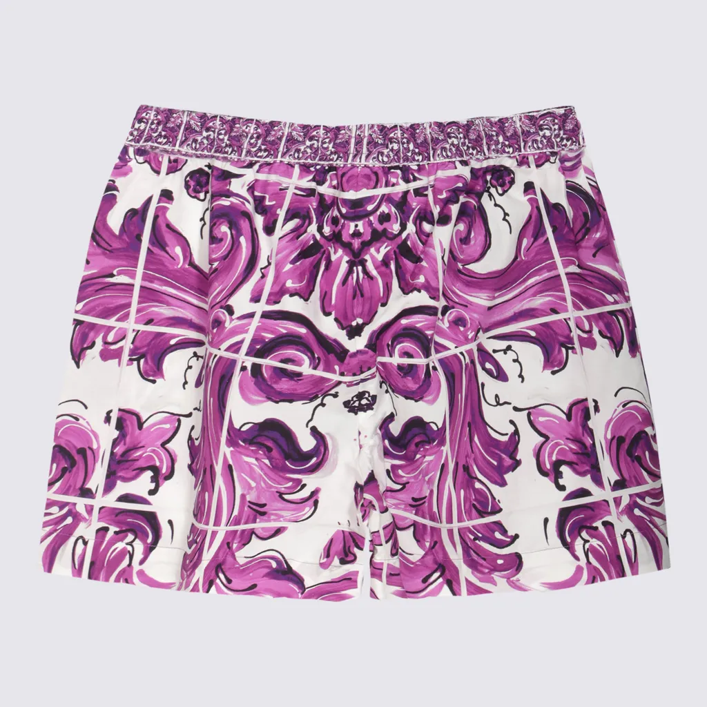 Majolica Printed Poplin Shorts