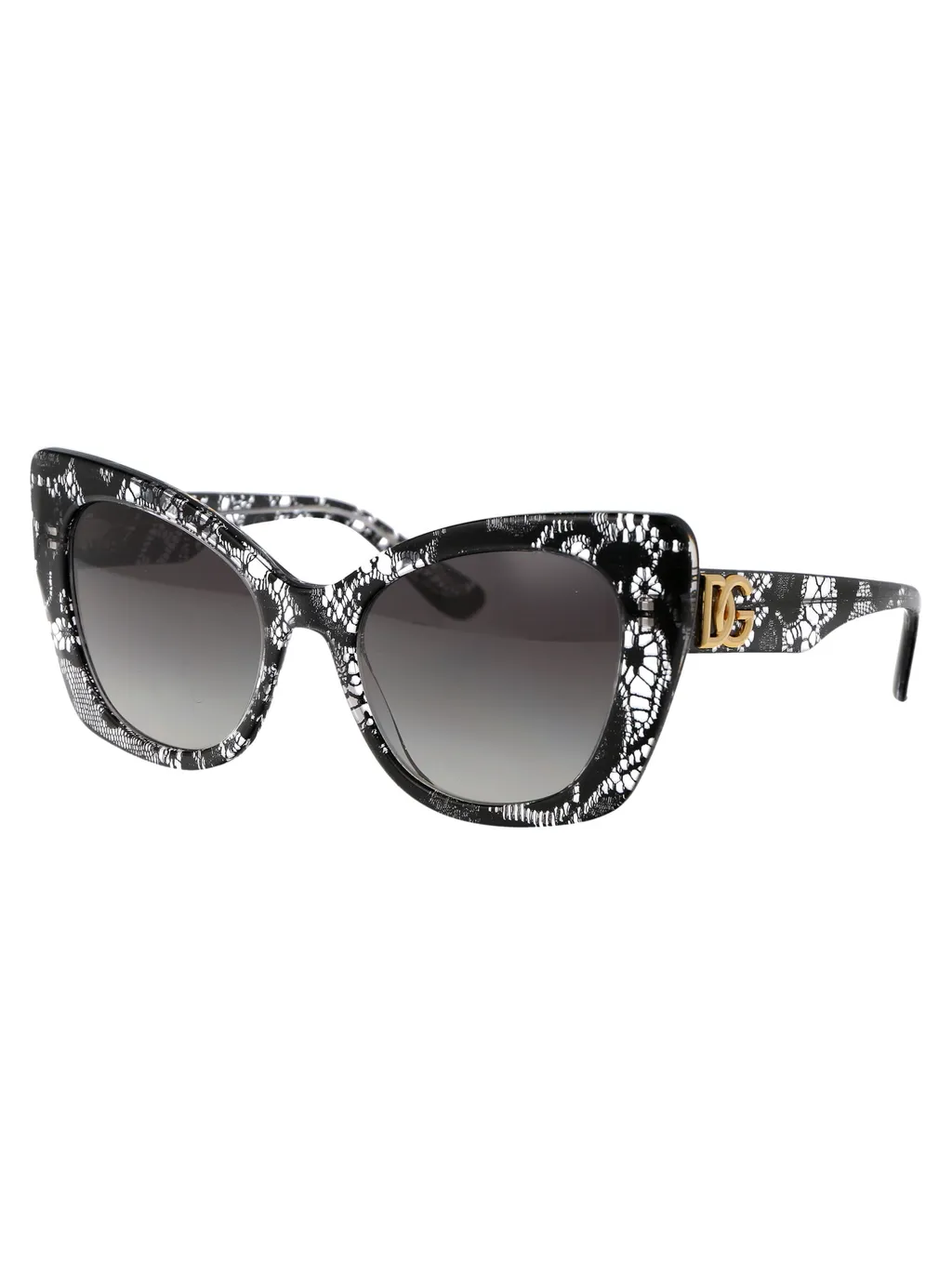 Lace-Detail Cat Eye-Frame Sunglasses