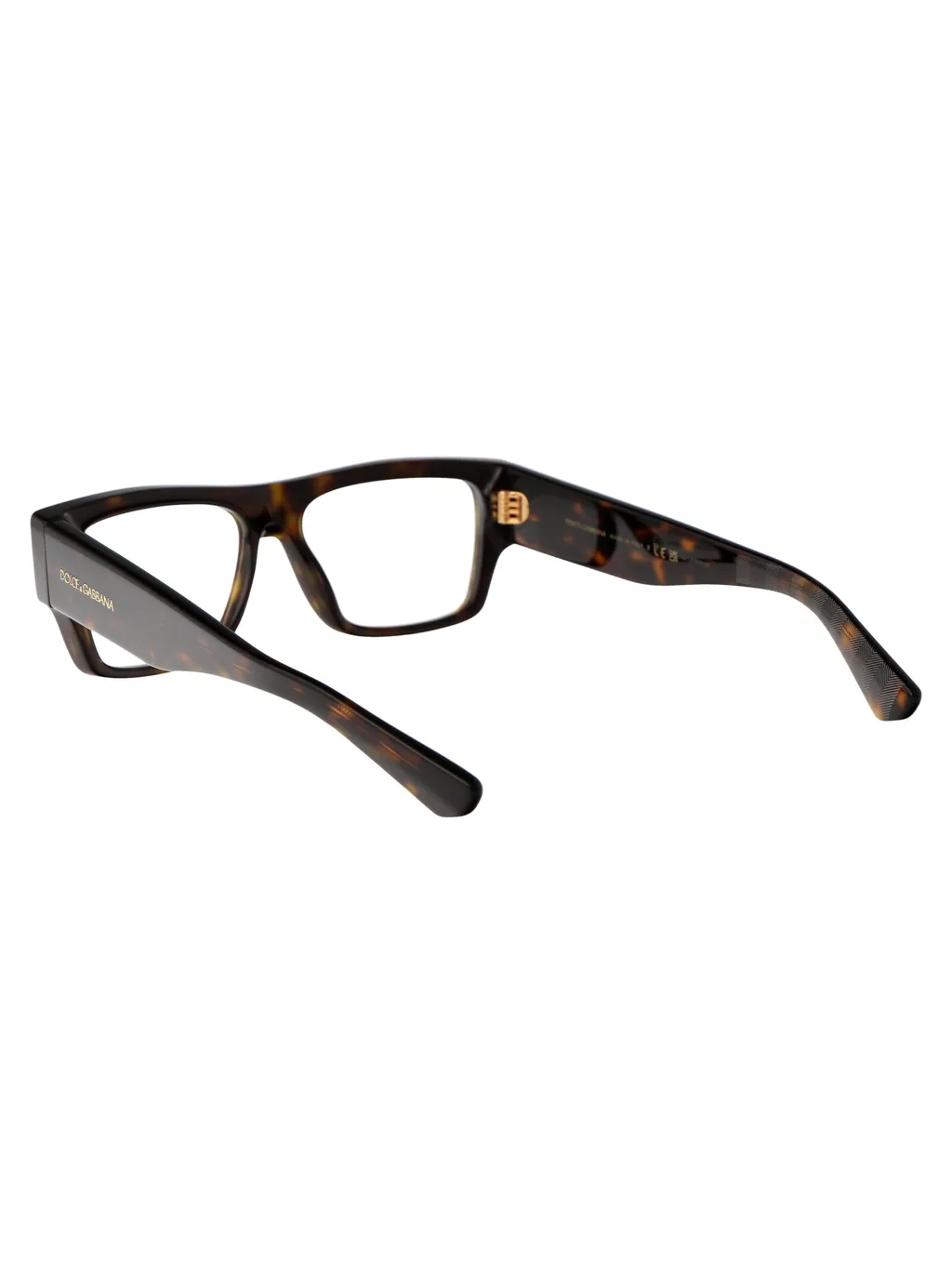 Logo Engraved Rectangle-Frame Glasses