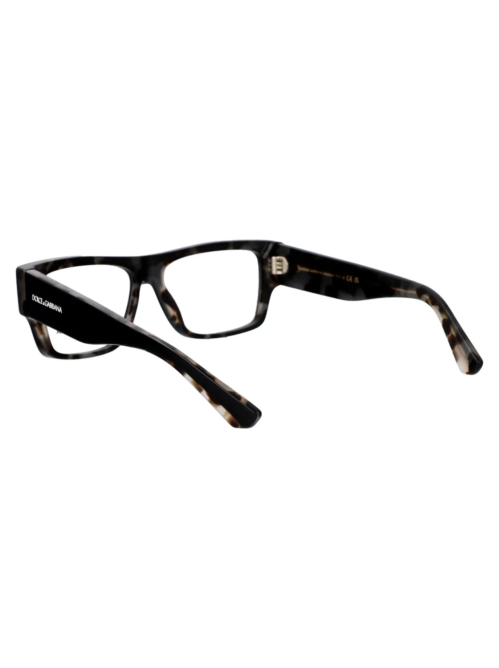 Logo Engraved Rectangle-Frame Glasses
