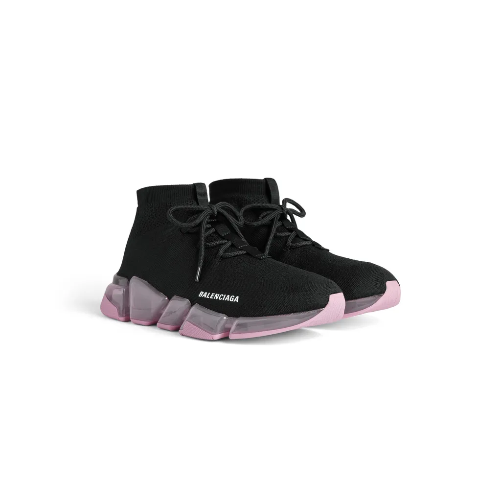 Speed 2.0 Lace Up Full Clear Sole Recycled Knit Sneaker