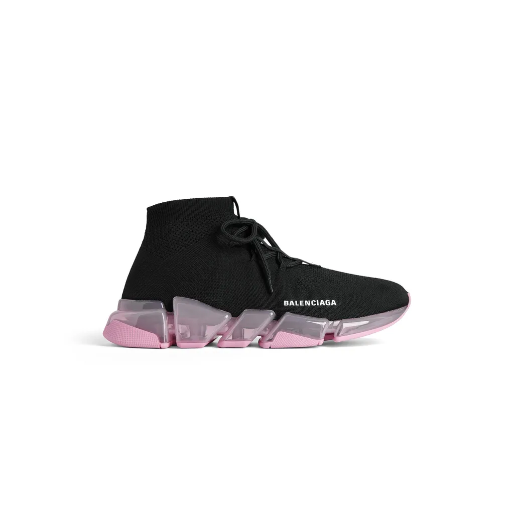 Speed 2.0 Lace Up Full Clear Sole Recycled Knit Sneaker