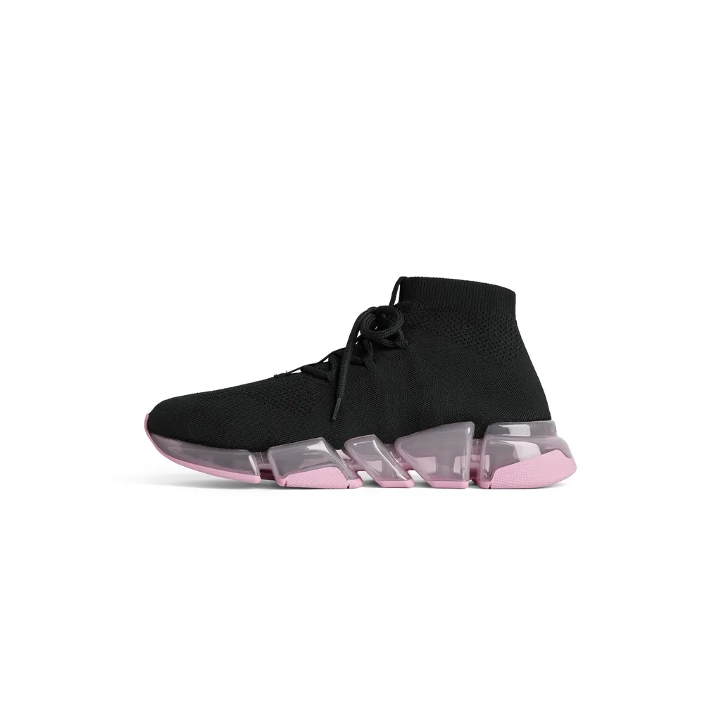 Speed 2.0 Lace Up Full Clear Sole Recycled Knit Sneaker