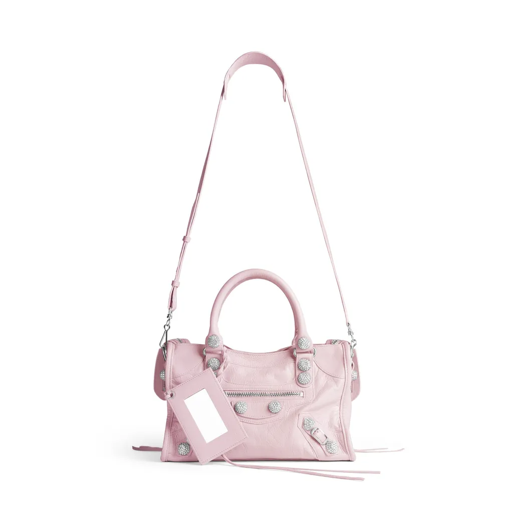 Le City Bag Small Giant Studs With Rhinestones