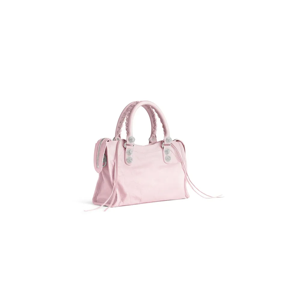 Le City Bag Small Giant Studs With Rhinestones
