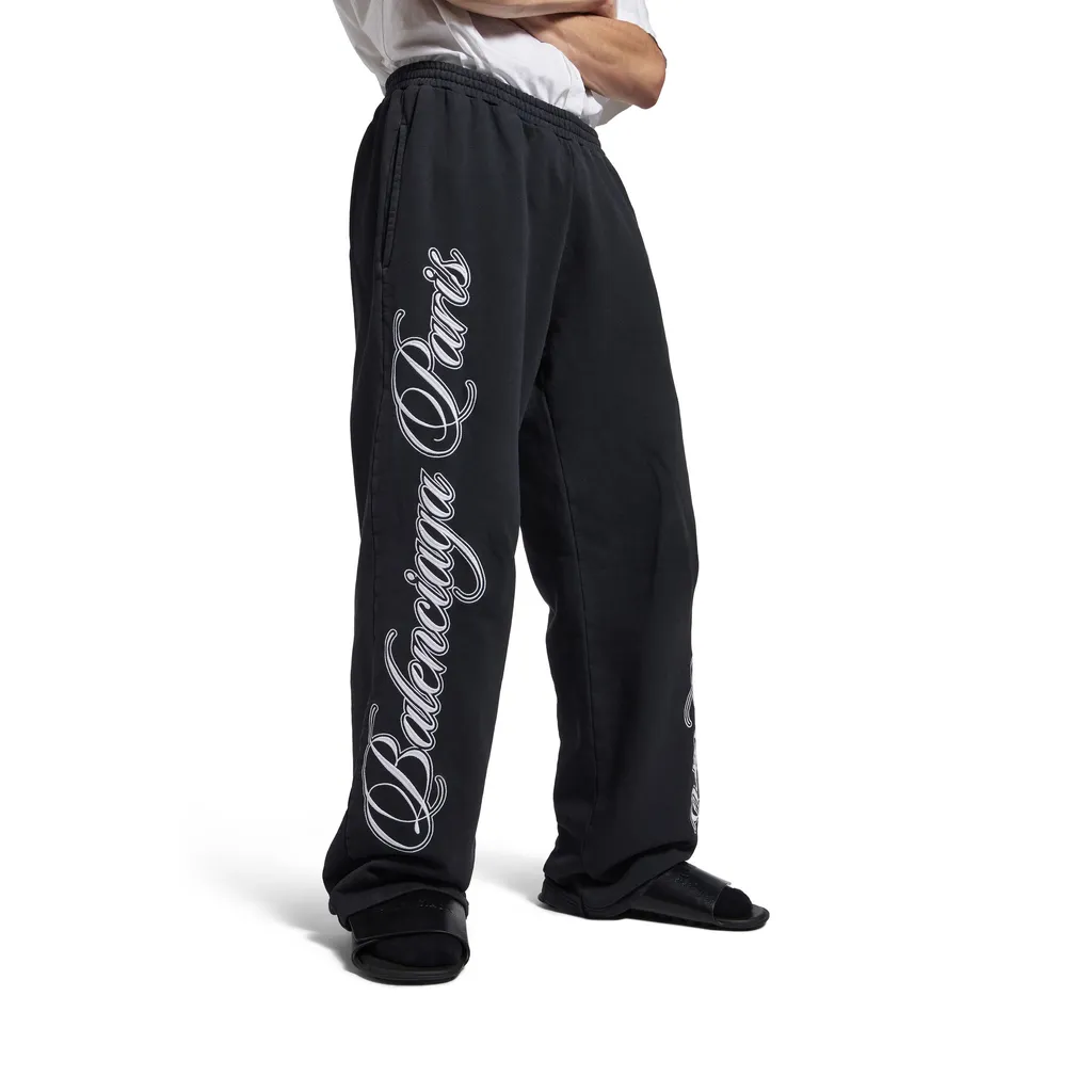 Cursive Baggy Pants