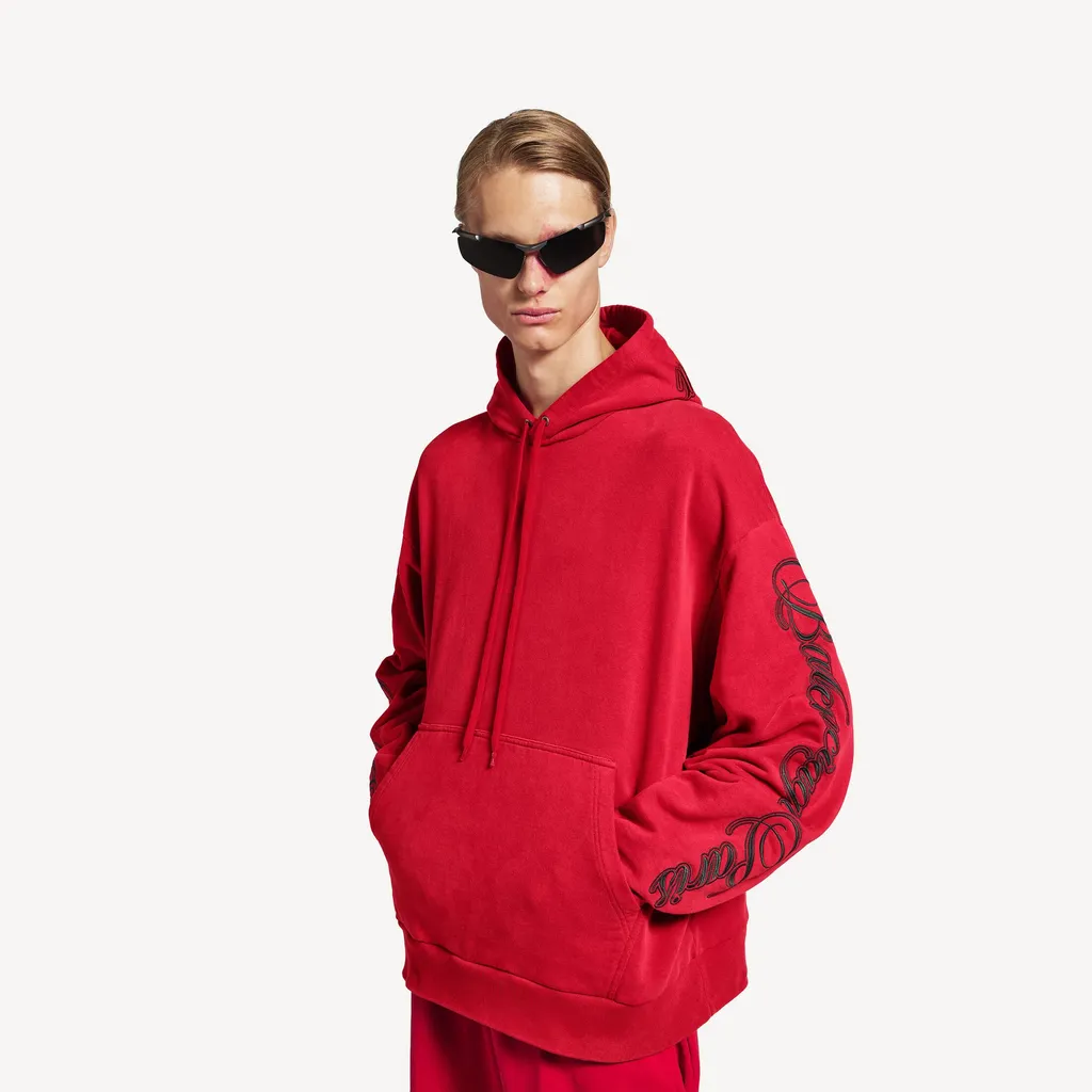 Cursive Oversized Hoodie