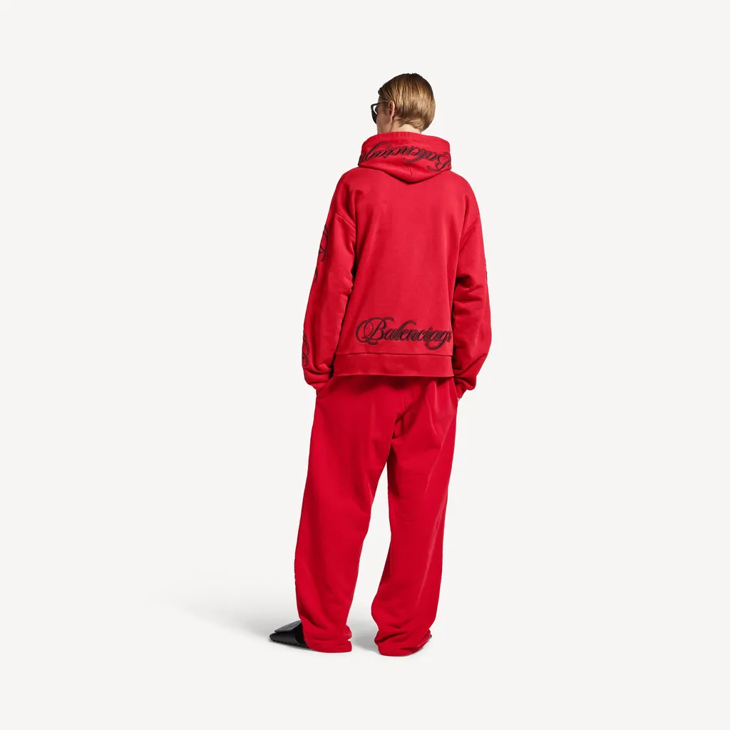 Cursive Oversized Hoodie
