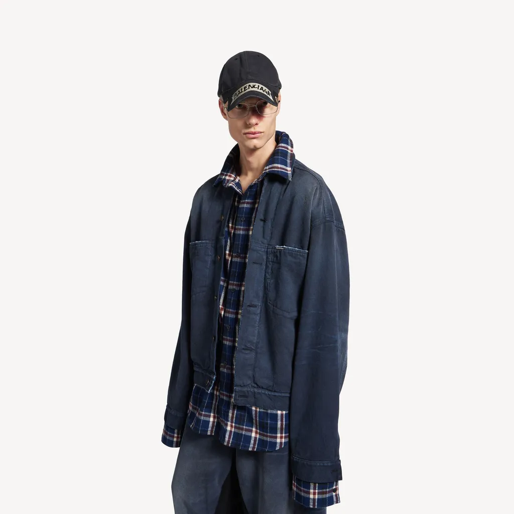 Patched Shirt Jacket