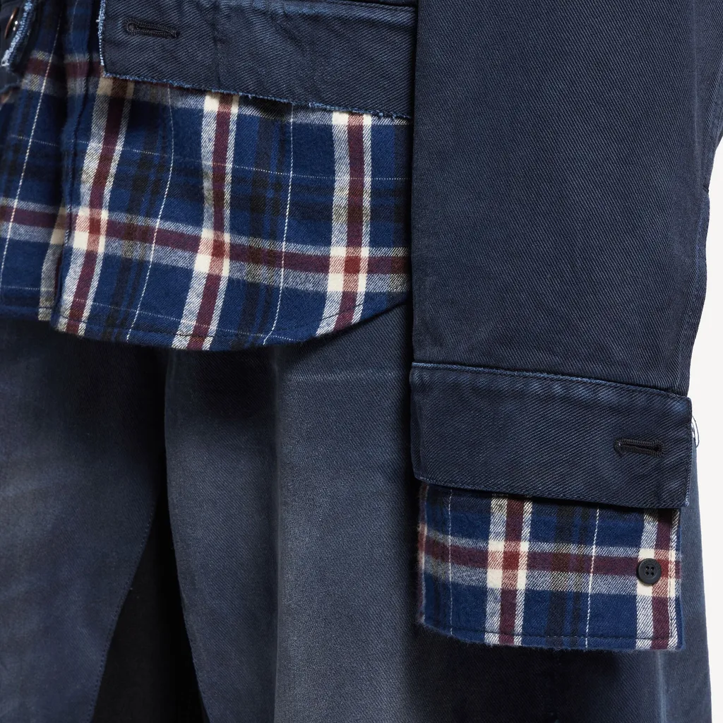 Patched Shirt Jacket