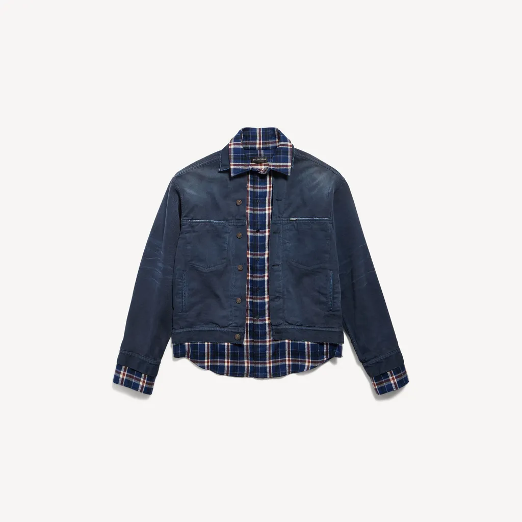 Patched Shirt Jacket