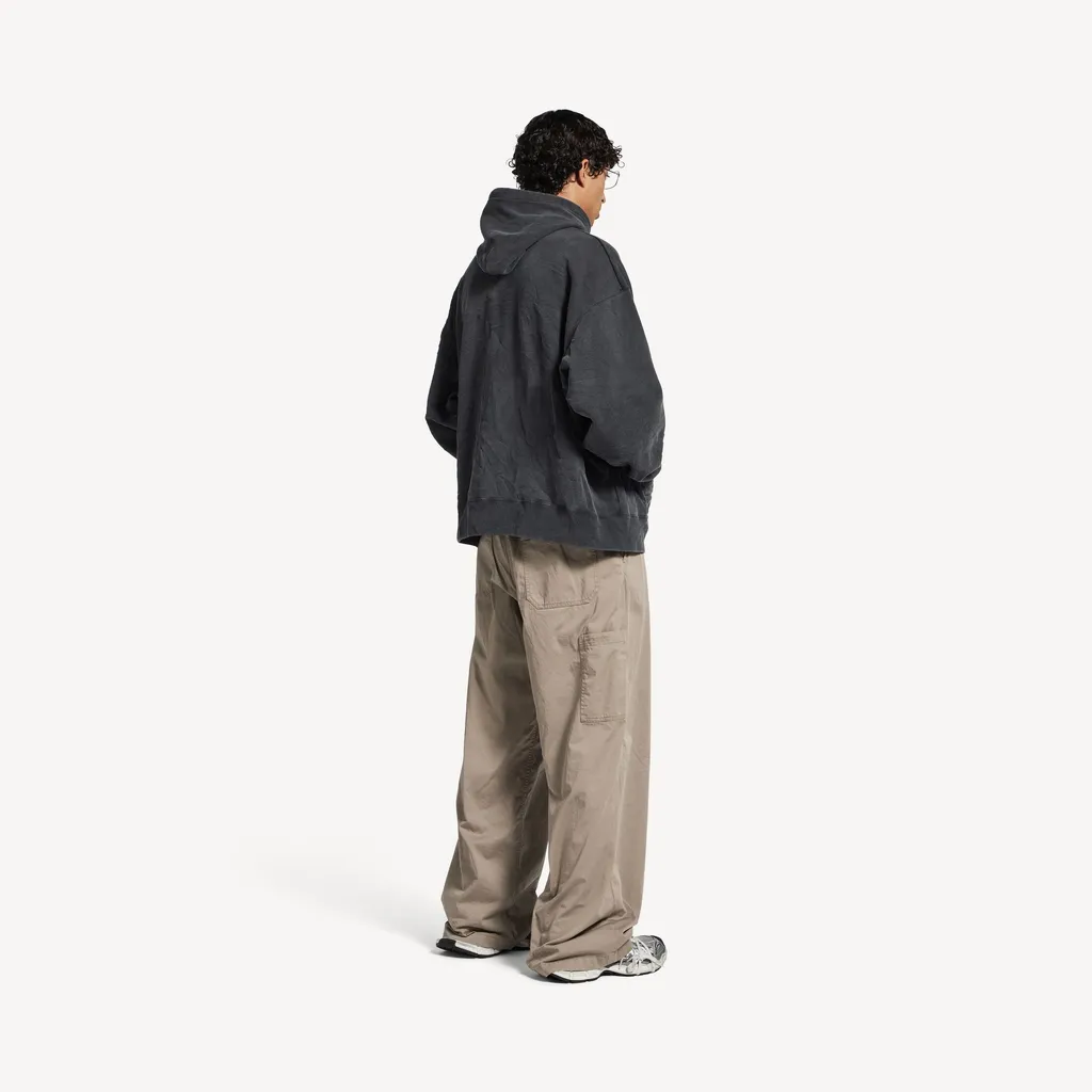 Washed Crayon Loop Oversized Hoodie
