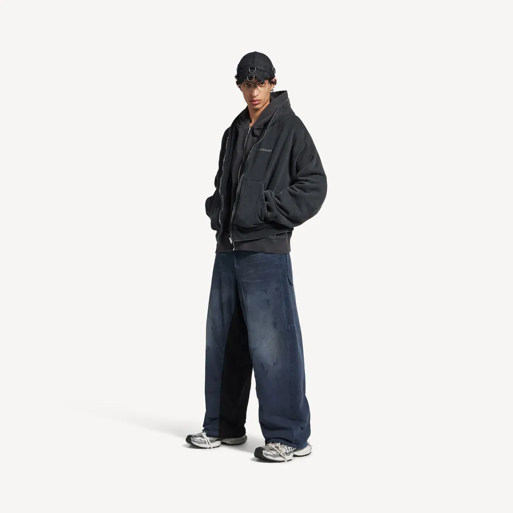 Patched Baggy Pants