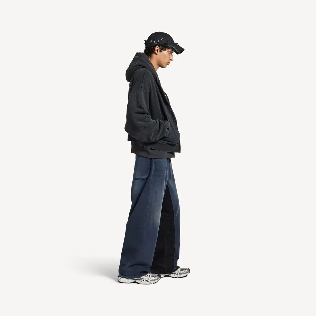 Patched Baggy Pants