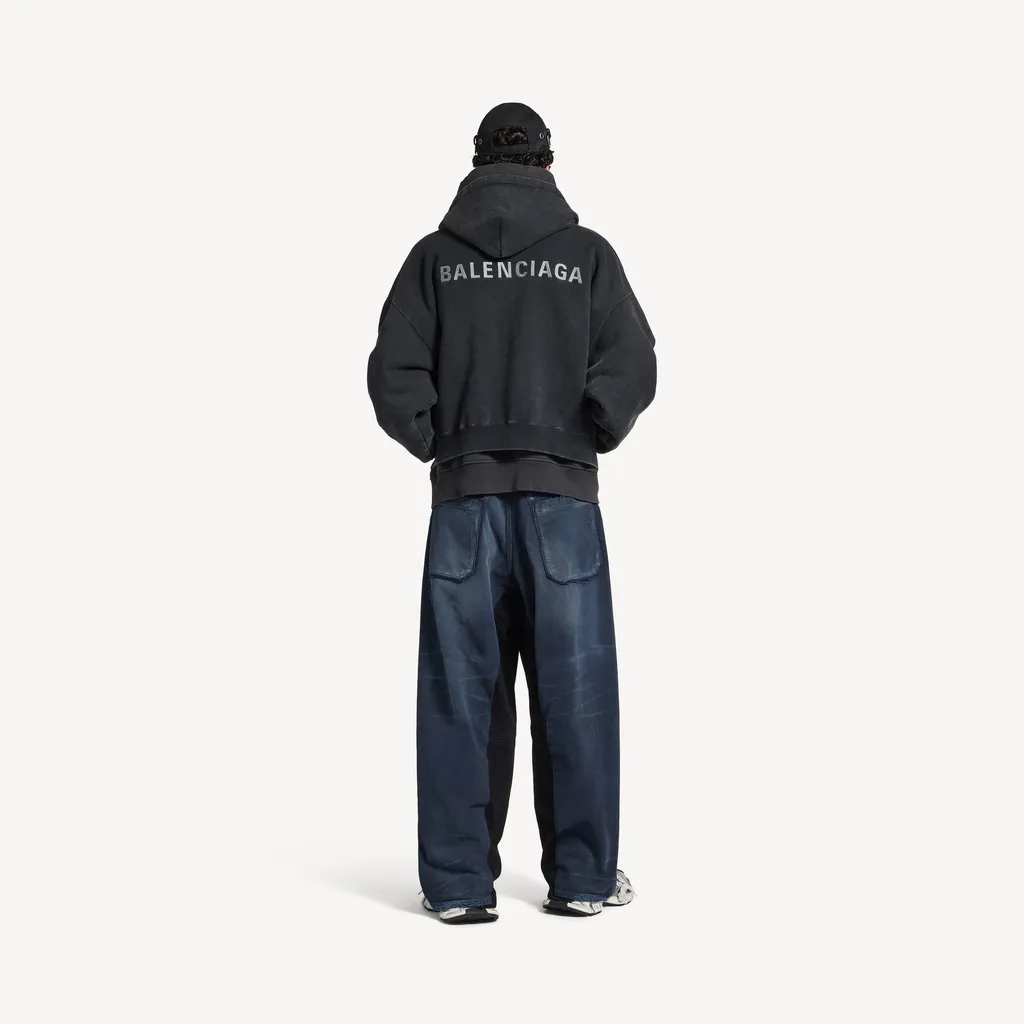 Patched Baggy Pants