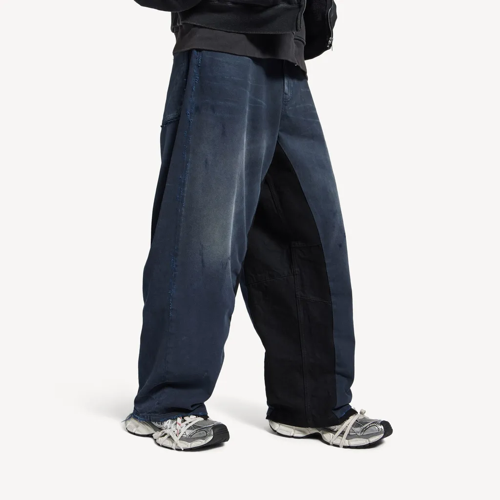 Patched Baggy Pants