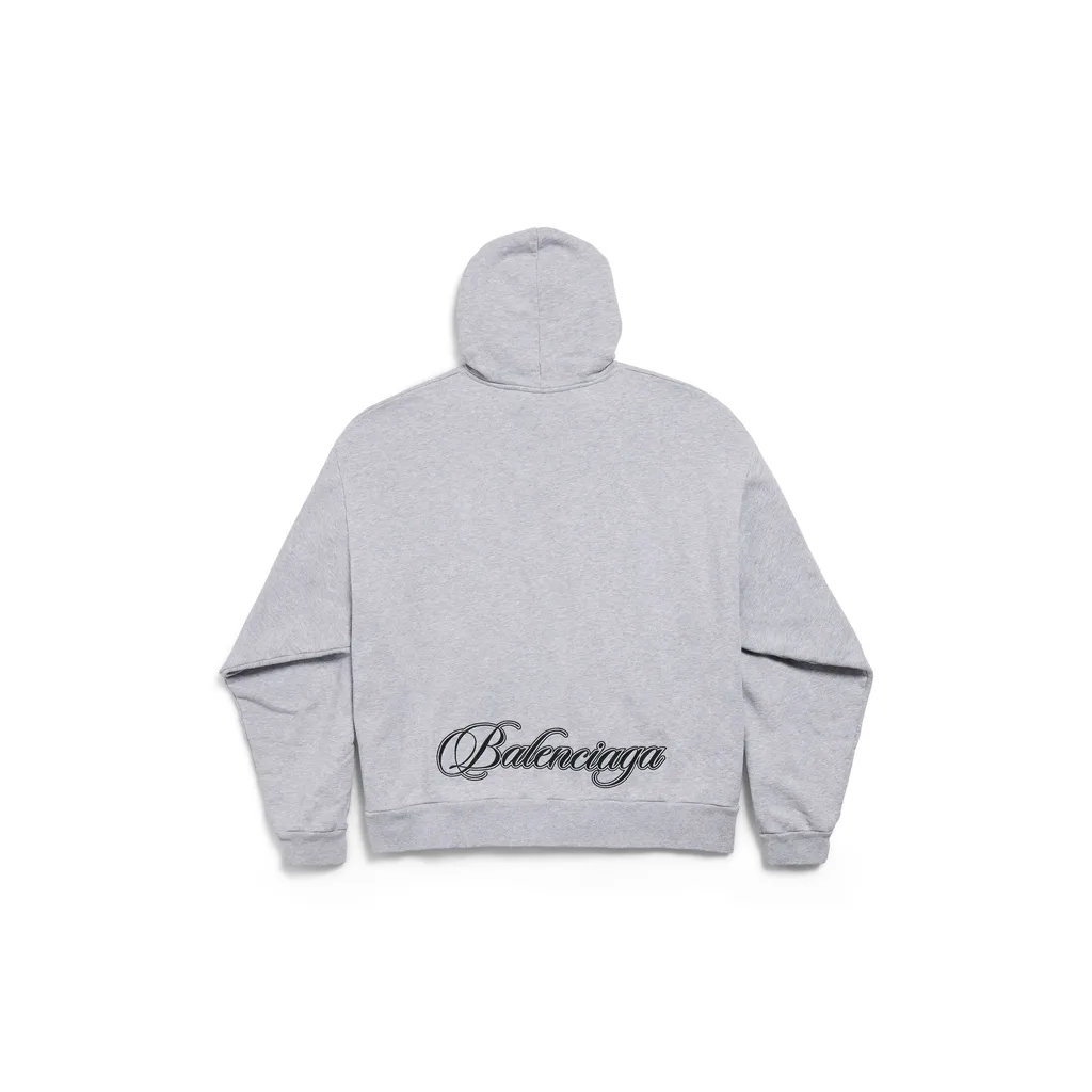 Cursive Oversized Hoodie
