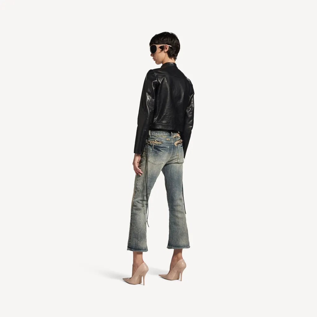 Lace Flared Capri Pants