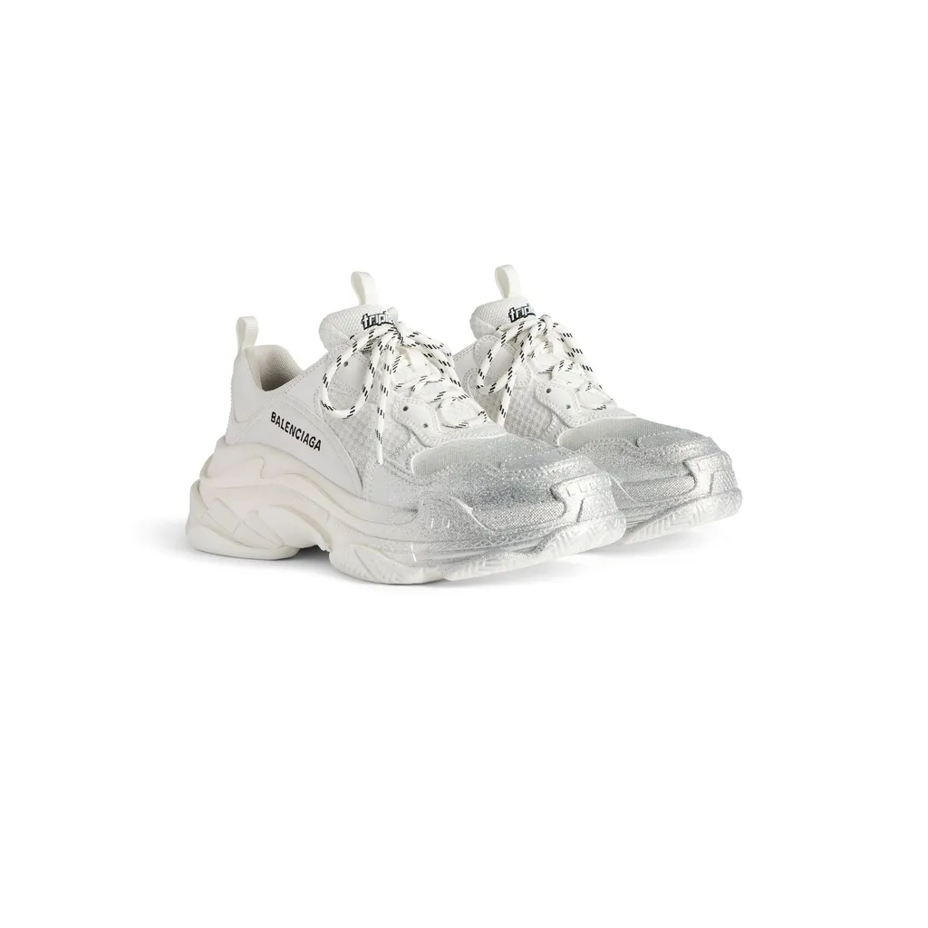 Triple S Glitter Spray Sneaker
