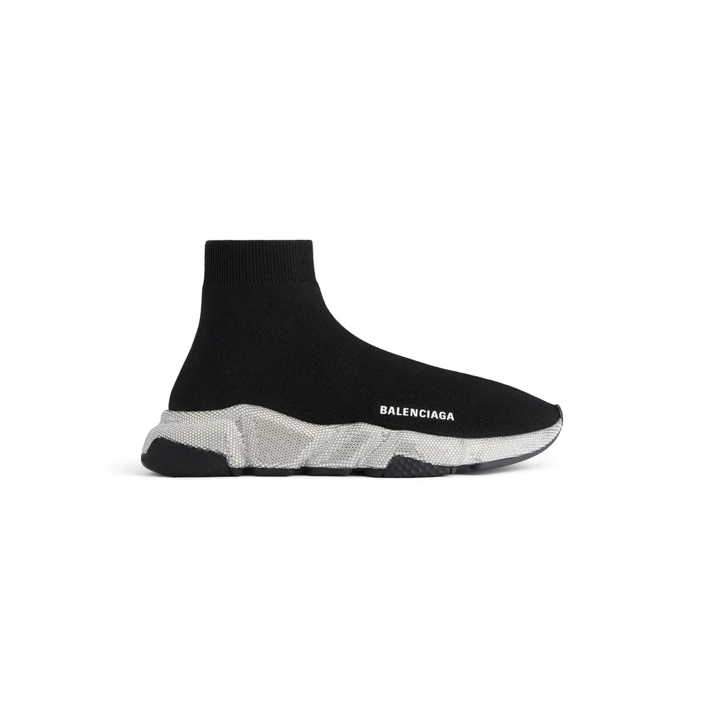 Speed Recycled Knit Sneaker With Rhinestones