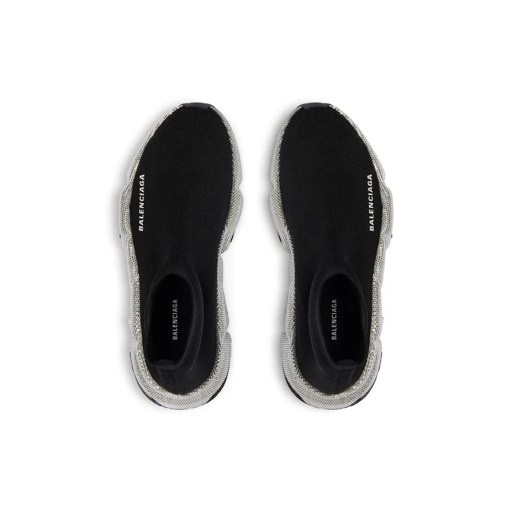 Speed Recycled Knit Sneaker With Rhinestones
