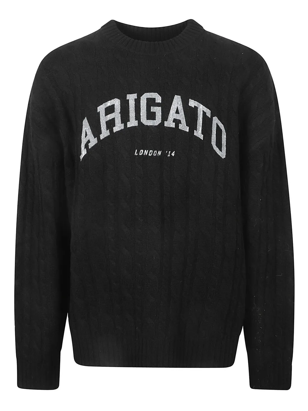 Logo Printed Cableknit Sweater