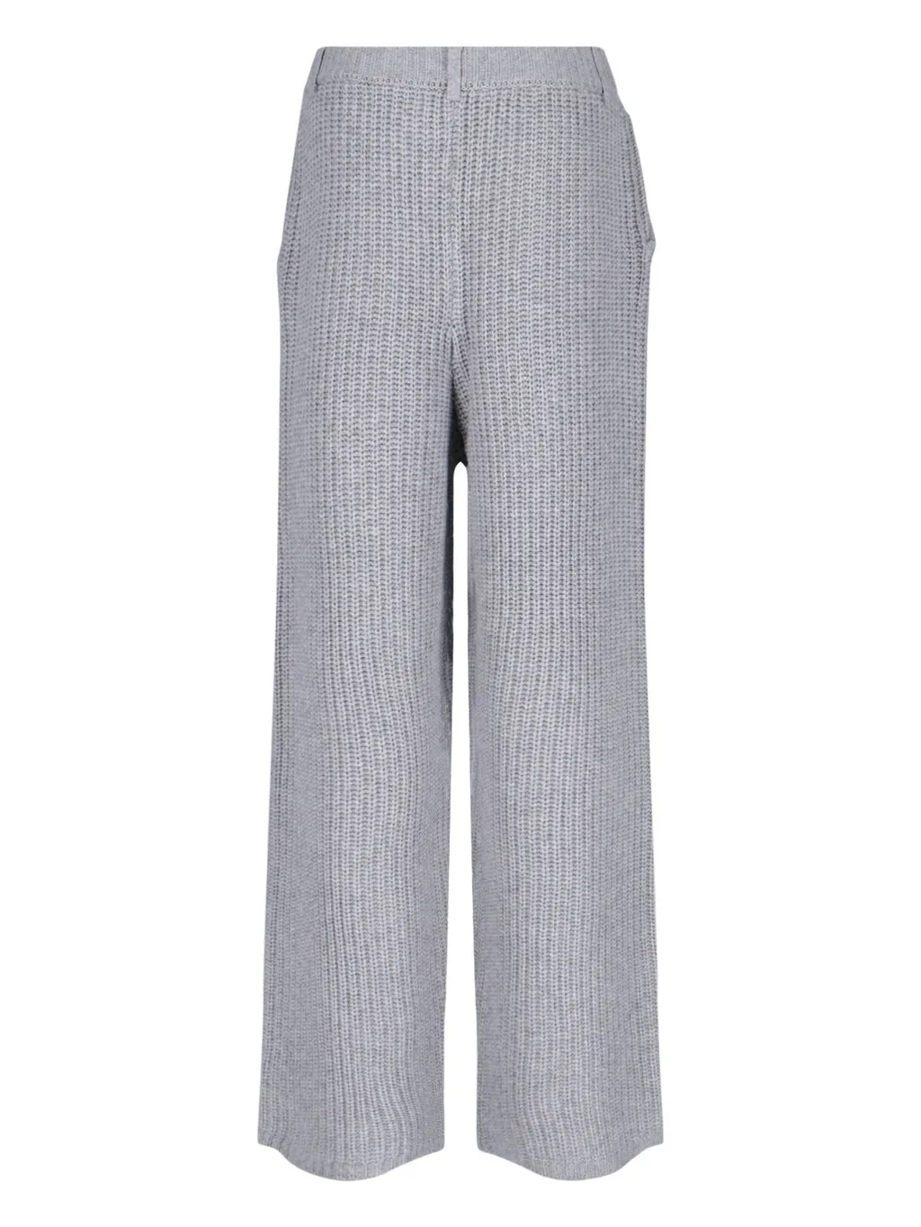 Straight-Leg Ribbed Trousers