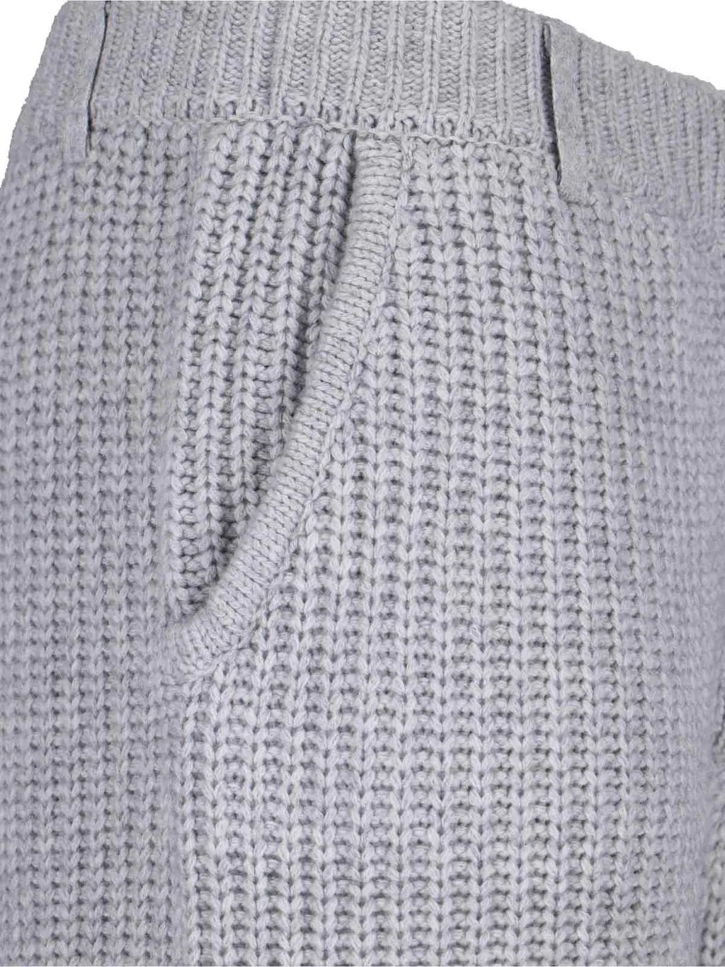 Straight-Leg Ribbed Trousers