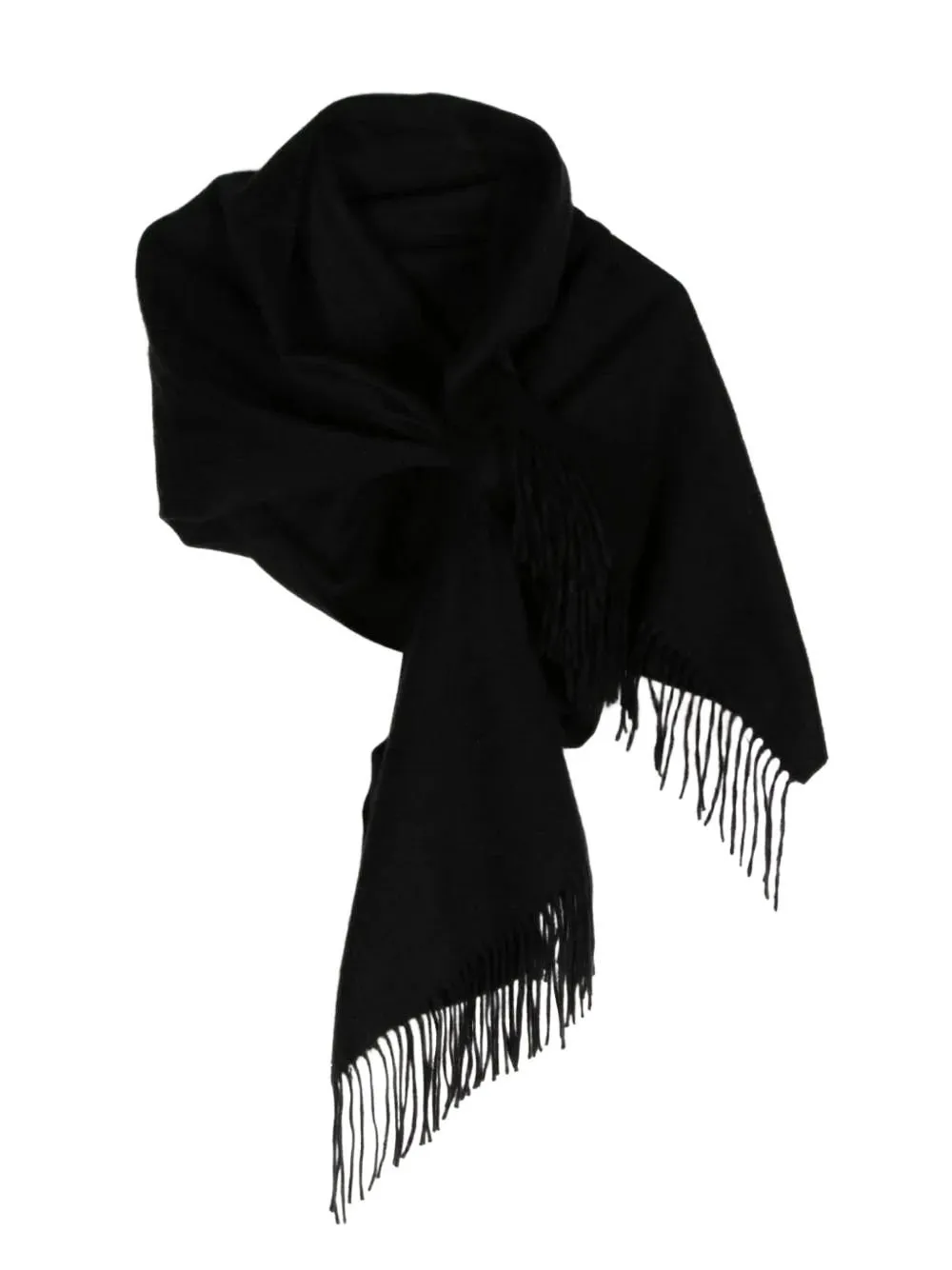 Fringed Zip-Around Scarf