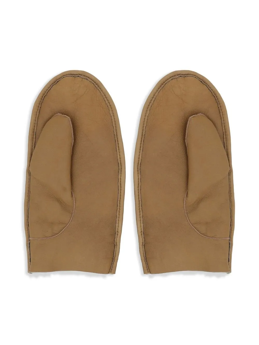 Denim Shearling Mittens
