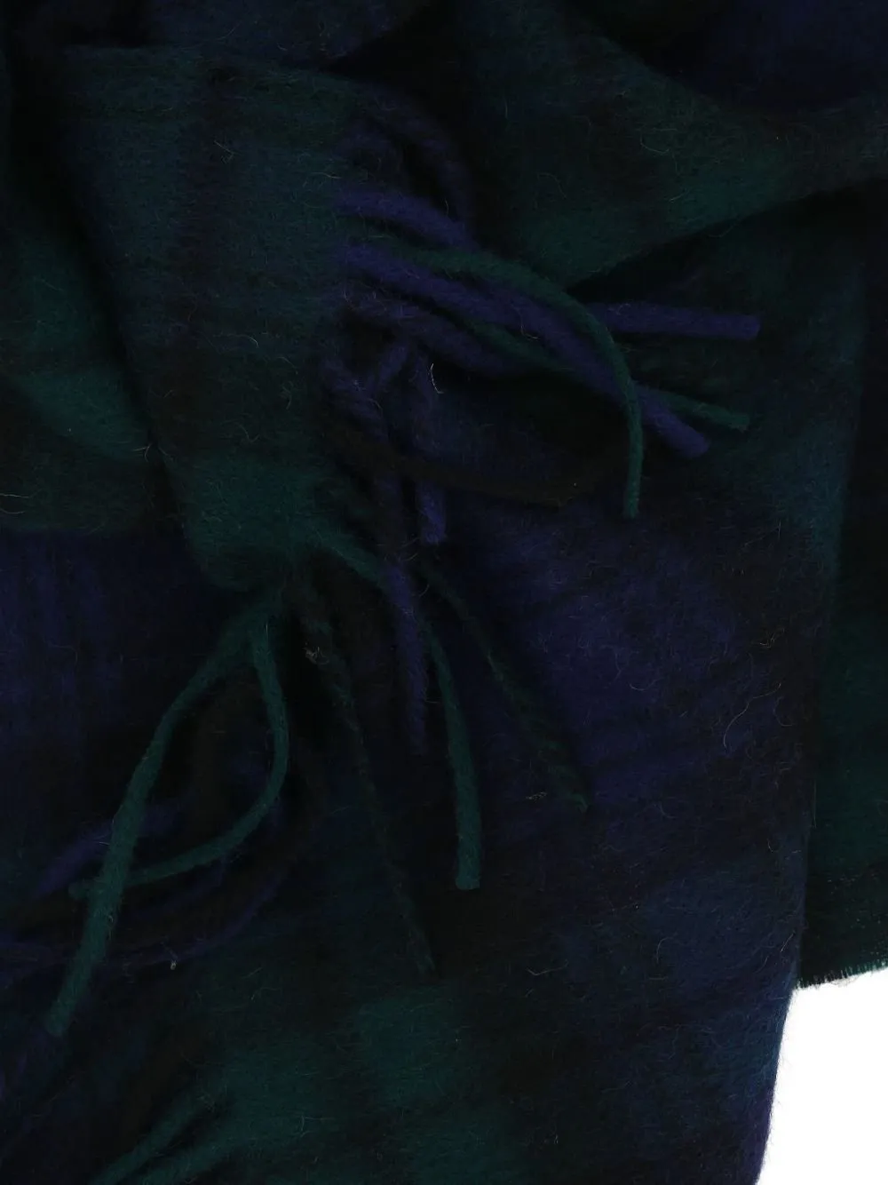 Zip-Closure Fringed Scarf