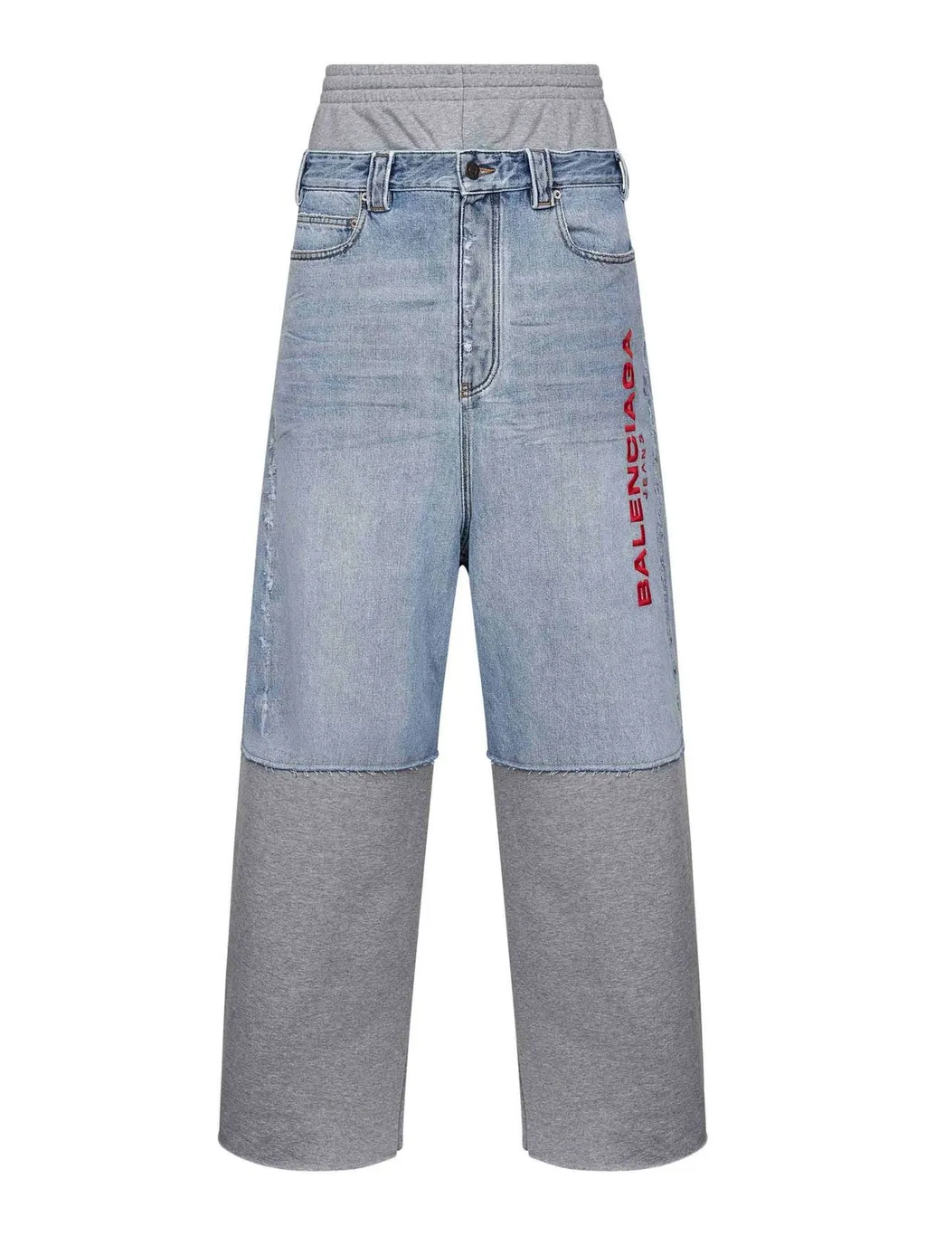 Patched Molleton Jeans