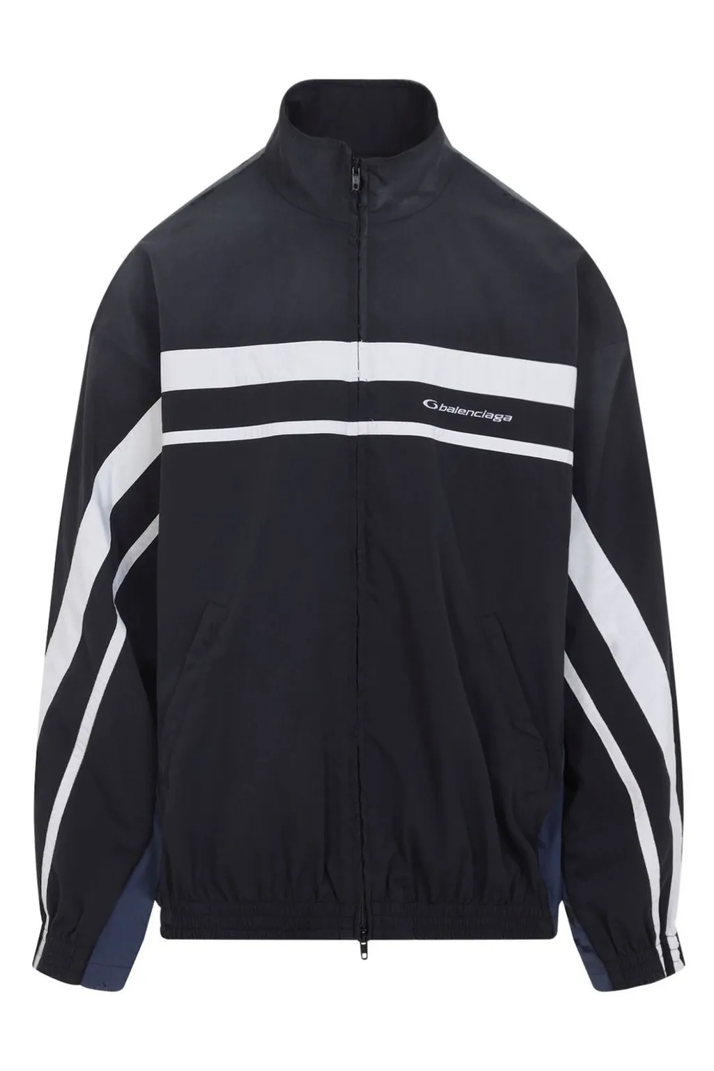 Logo Embroidered Zip-Up Jacket