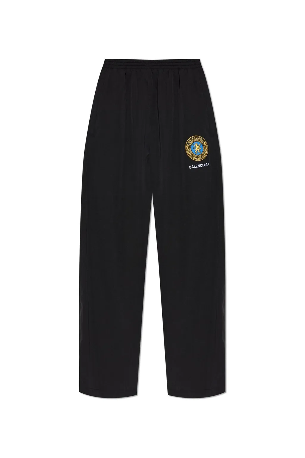 Logo Patch Wide-Leg Pants