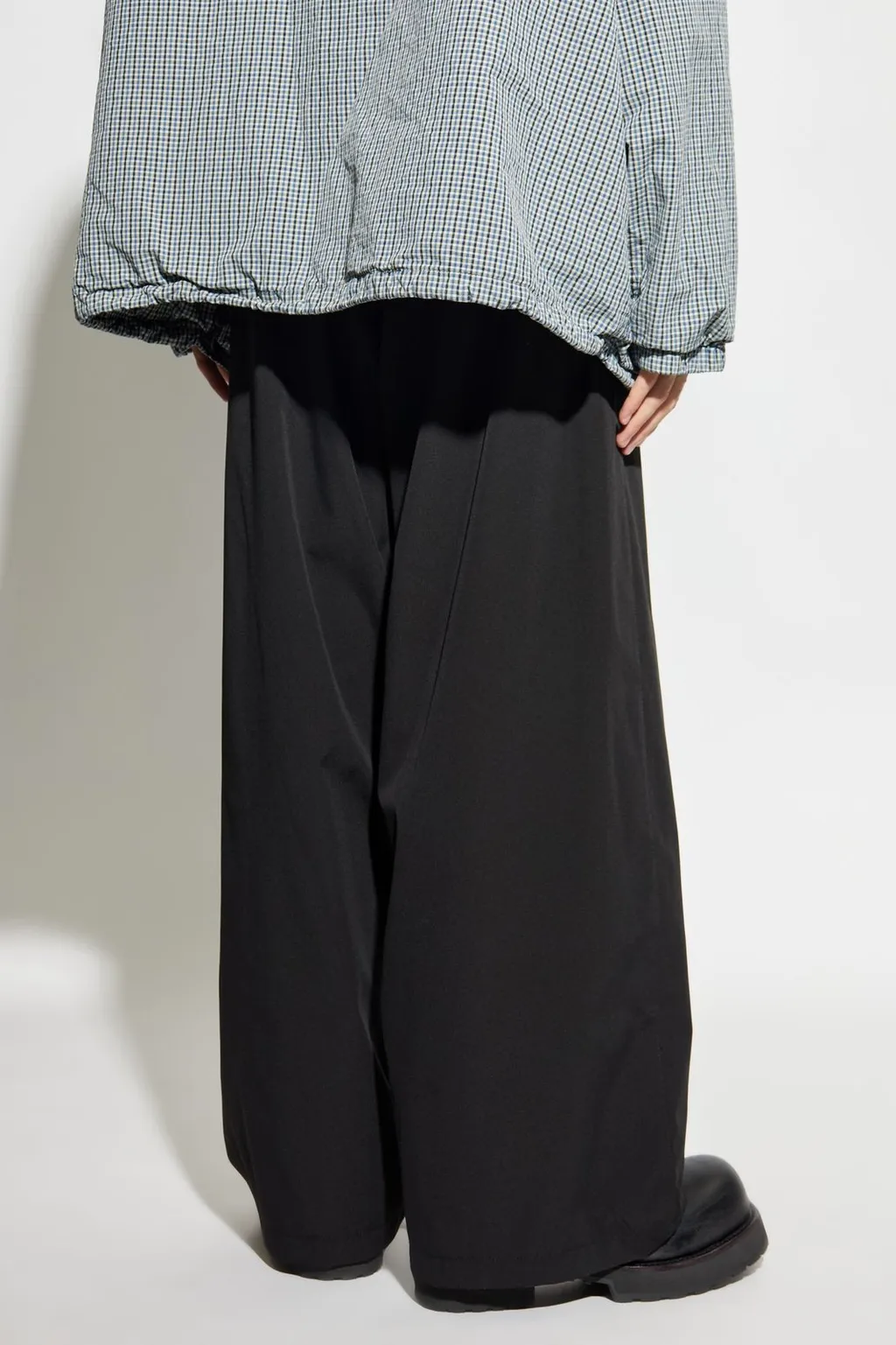 Logo Patch Wide-Leg Pants