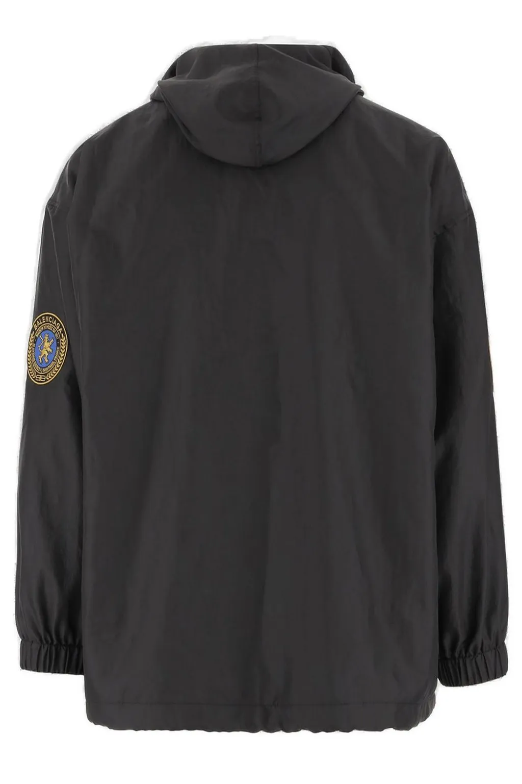 Logo Patch Hooded Coat