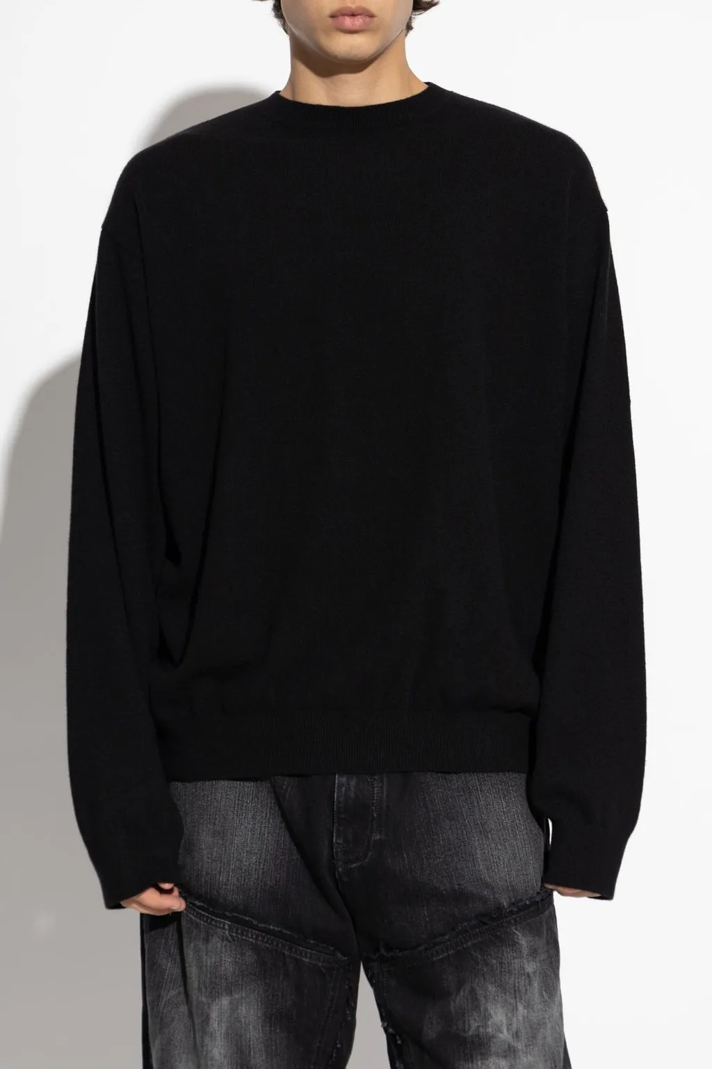 Logo Plaque Knitted Jumper