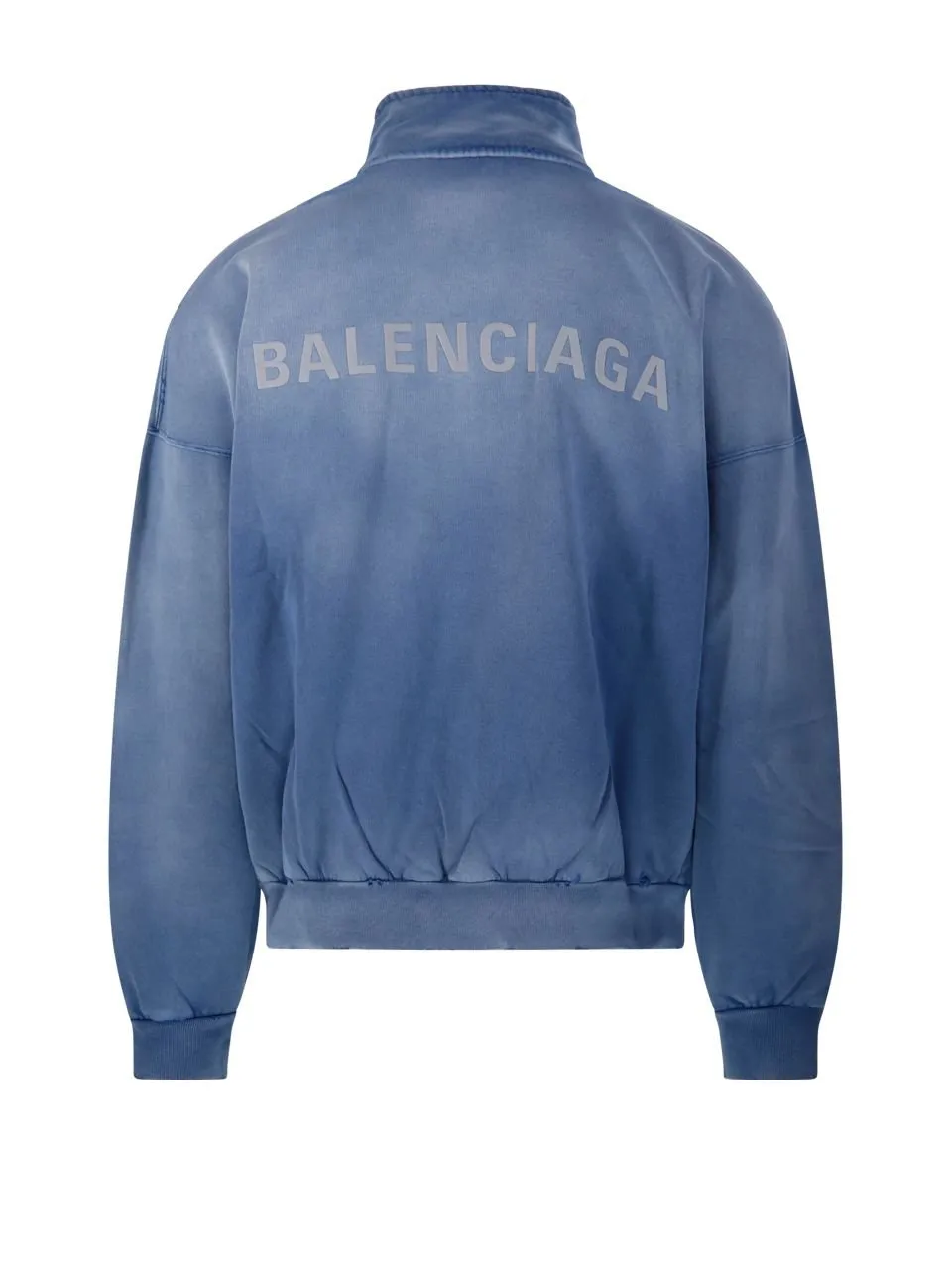 Distressed High Neck Jacket