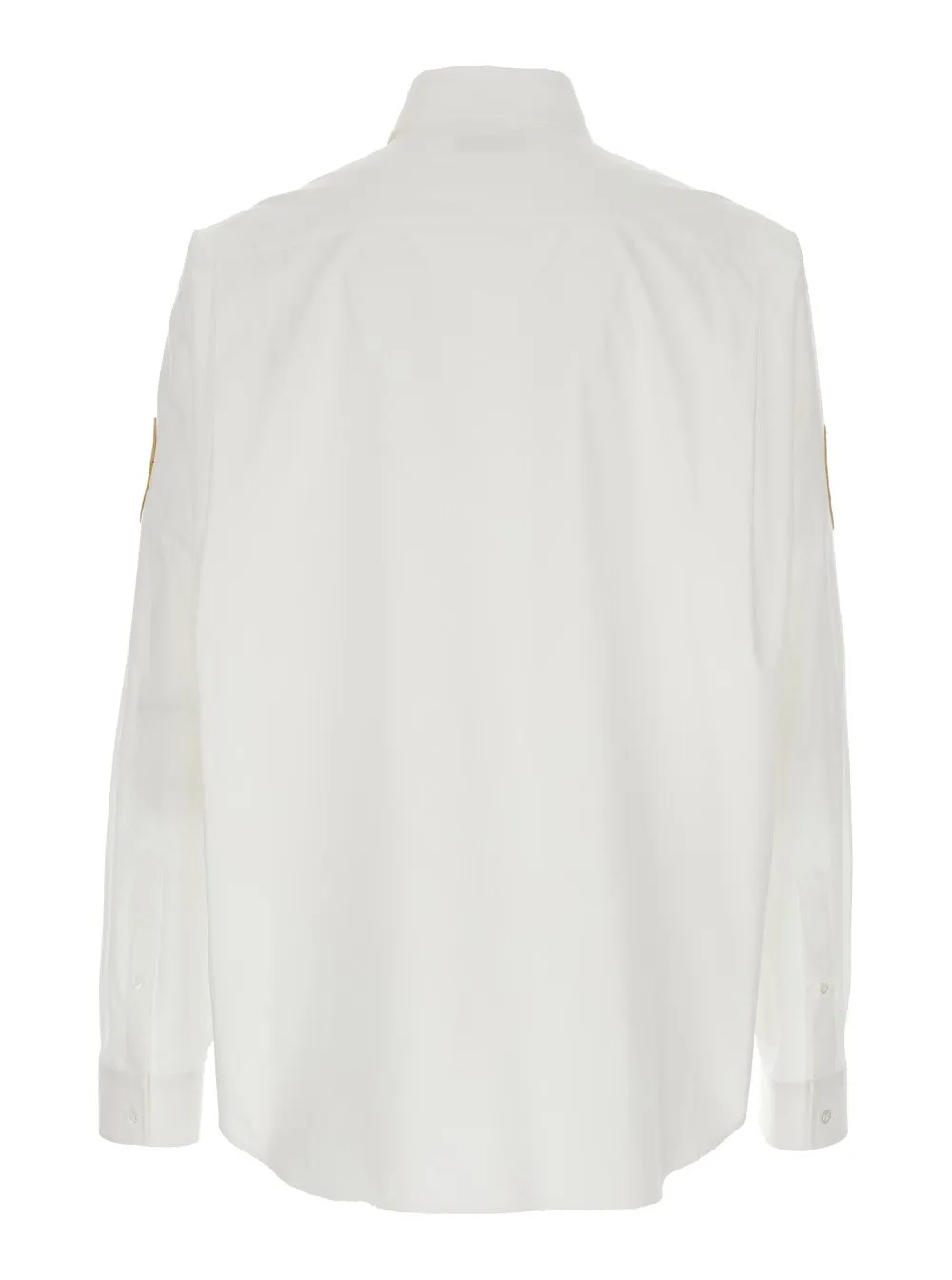 Logo Embroidered Long-Sleeved Shirt